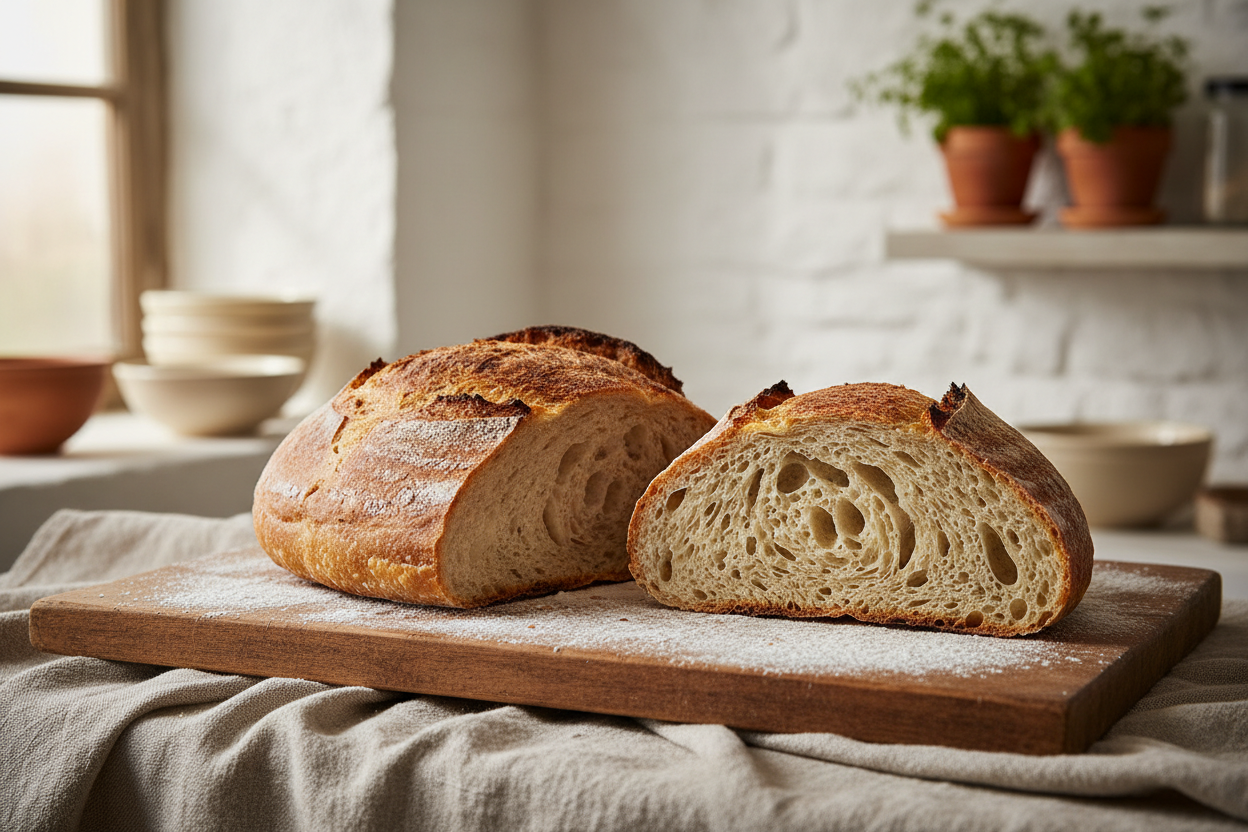 Il Pane ad Alta Idratazione: L’Arte del Pane Casereccio con Lievito Madre