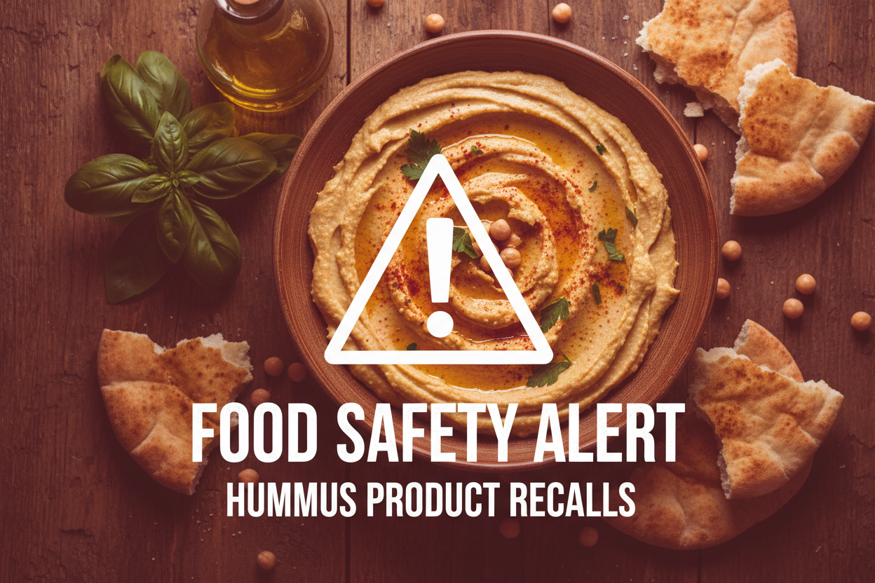 Recenti allerte alimentari con il ritiro precauzionale di lotti di hummus