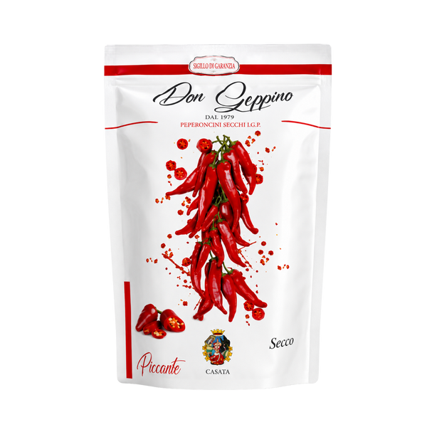 Peperoni cruschi fritti ottenuto dal peperone di senise IGP